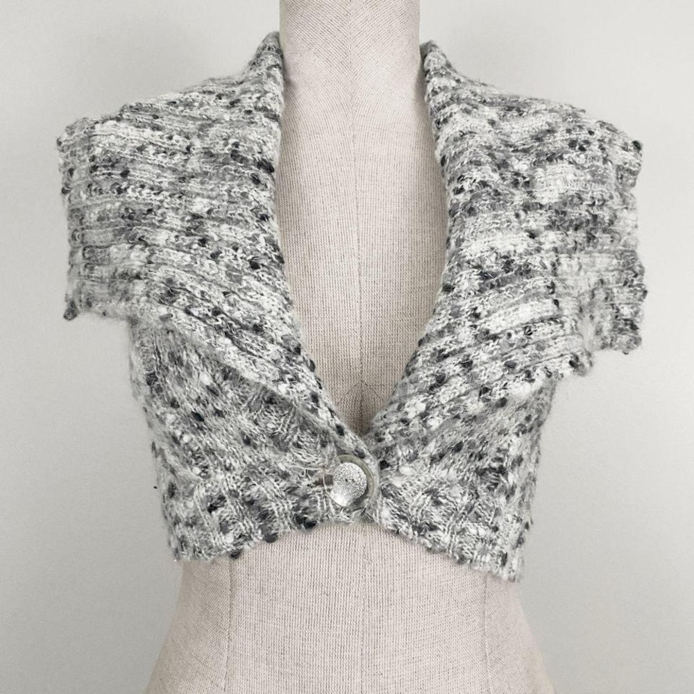 Bebe gray knit crop top - Picture 3 of 4